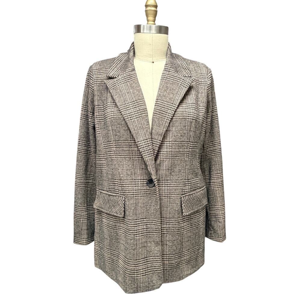 Bagatelle Plaid Glen Check Blazer XL | Old Money Academia Gossip Girl NWOT